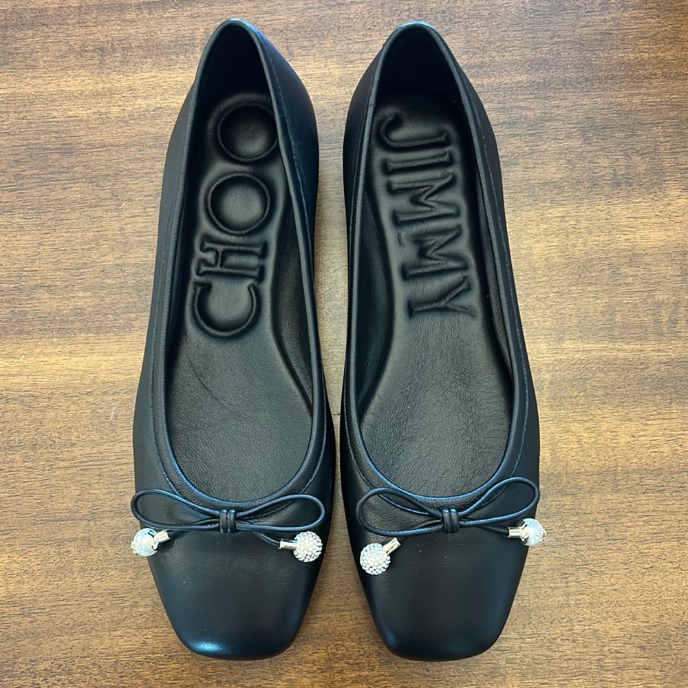 Jimmy Choo Bow Ballerina Flats